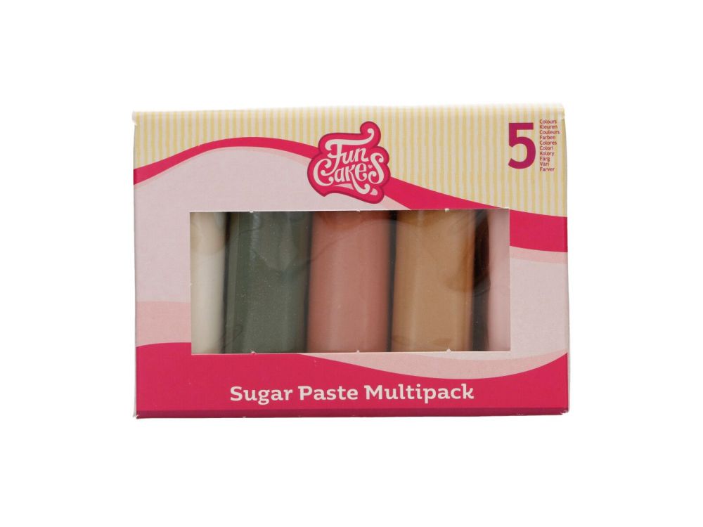 Set of sugar masses Shimmering Garden - FunCakes - 5 x 100 g