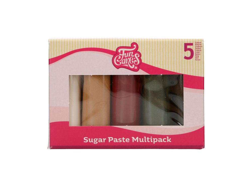 Zestaw mas cukrowych Sparkling Palette - FunCakes - 5 x 100 g