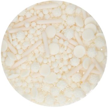 Sugar sprinkles White Medley - FunCakes - 65 g