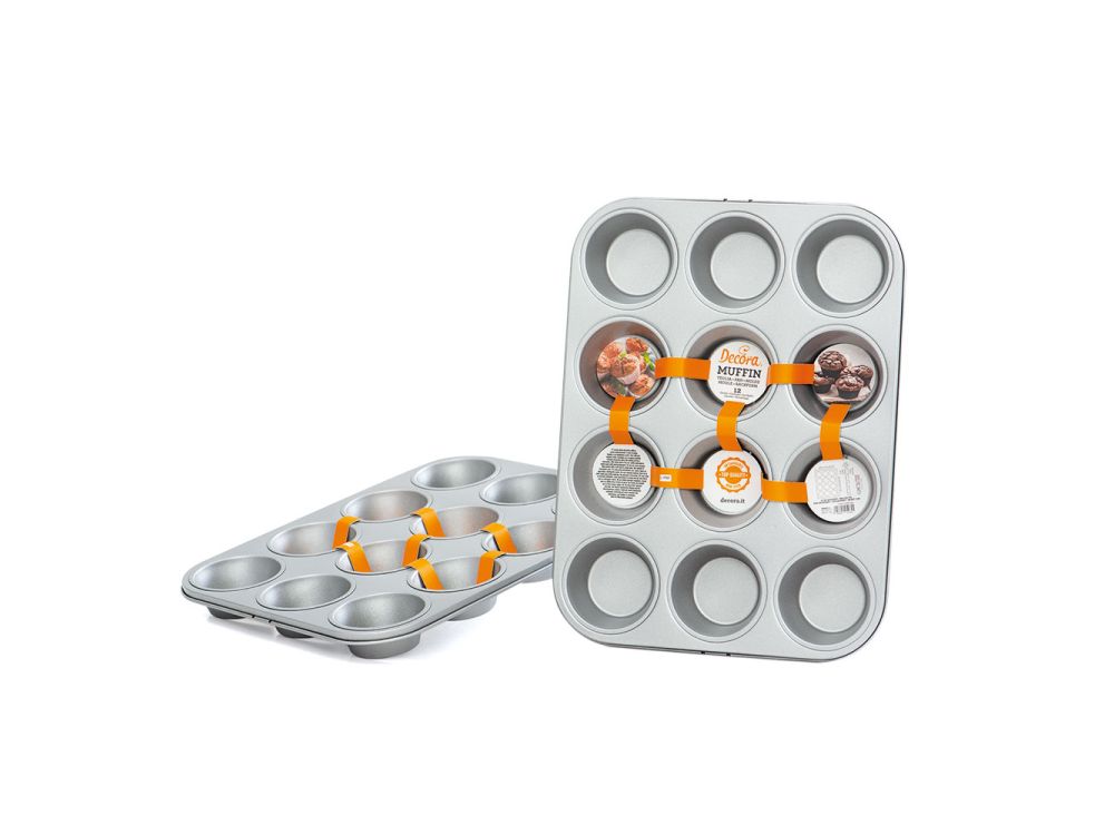 Muffin baking tin - Decora - 12 pcs.