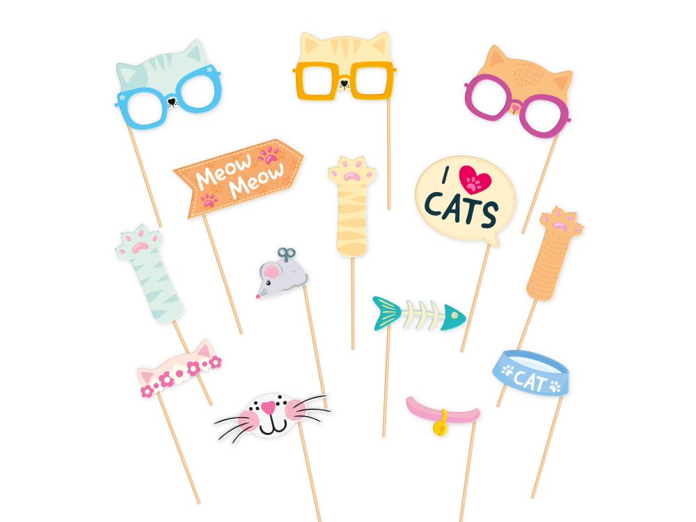Photo props Meow Meow - 14 pcs.