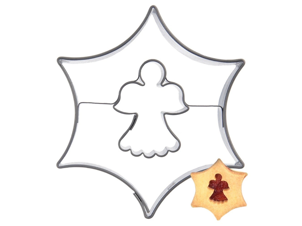 Mold cookie cutter Star with angel - Orion - 5,5 cm