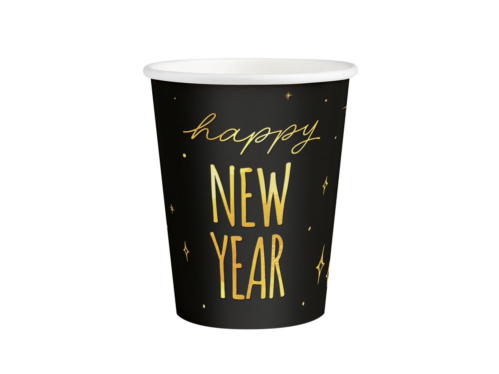 Paper cups Happy New Year - 220 ml 6 pcs