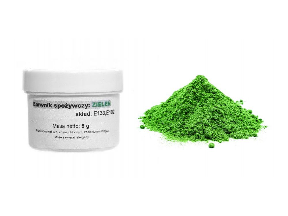 Barwnik spożywczy w proszku - FunkyColor - zielony, 5 g
