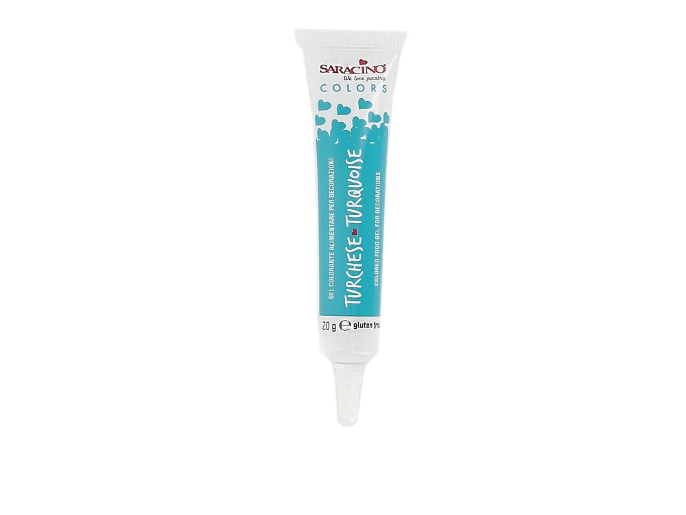 Gel dye in tube Turquoise - Saracino - 20 g