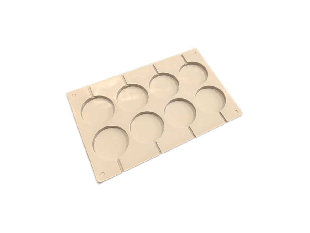 Silicone mold Circles - beige, 5 cm
