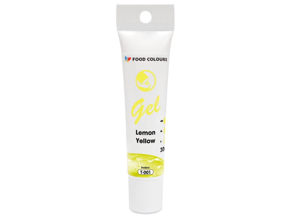 Barwnik spożywczy Gel w tubce - Food Colours - Lemon Yellow, 30 g