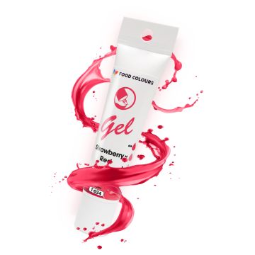 Gel food coloring in a tube - Food Colors - Strawberry Red, 30 g