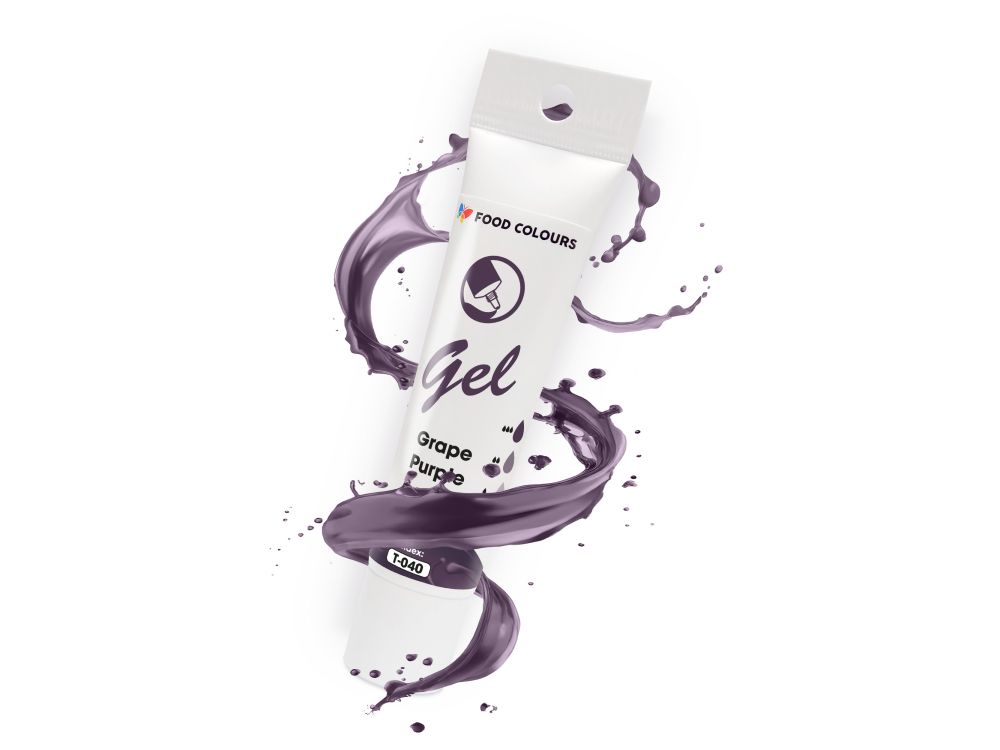 Barwnik spożywczy Gel w tubce - Food Colours - Grape Purple, 30 g