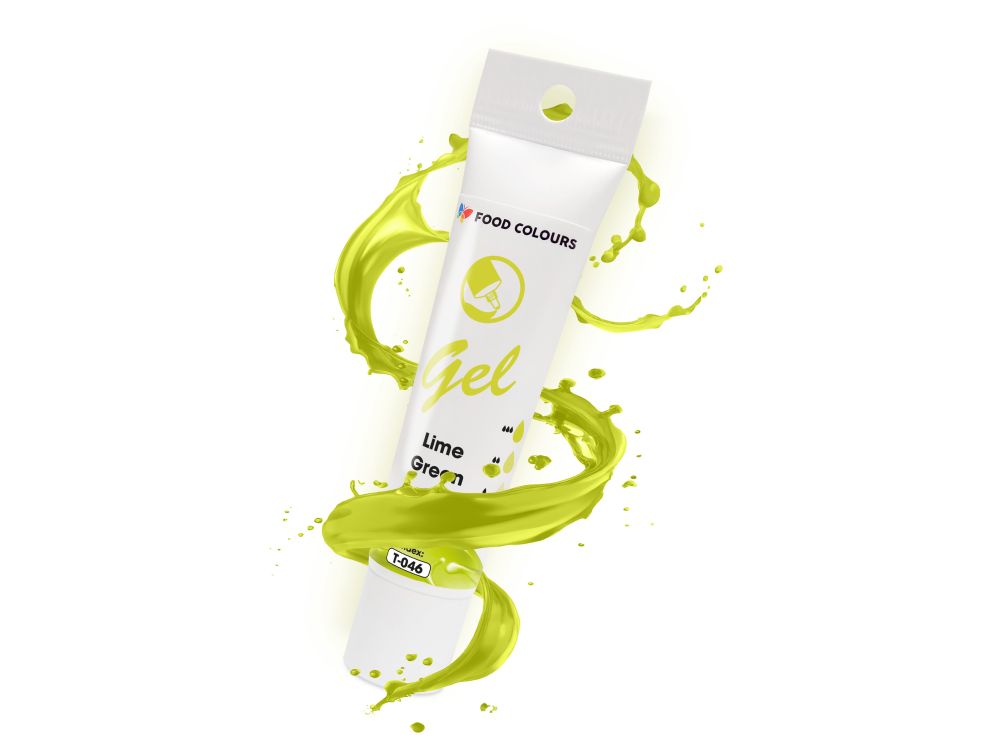 Gel food coloring in a tube - Food Colors - Lime Green, 30 g
