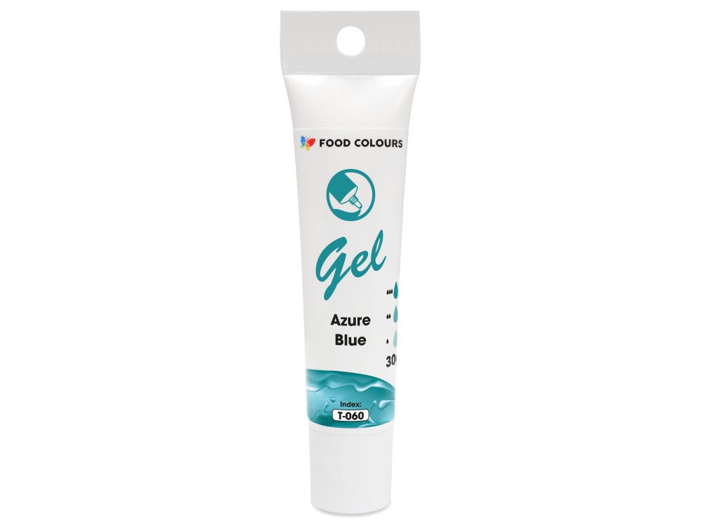 Gel food coloring in a tube - Food Colors - Azure Blue, 30 g