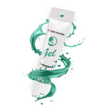 Gel food coloring in a tube - Food Colors - Turquoise, 30 g