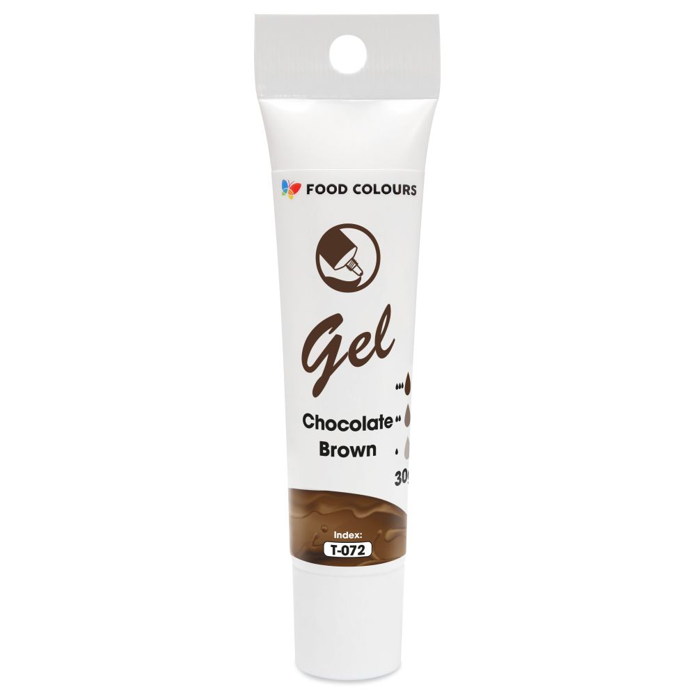 Gel food coloring in a tube - Food Colors - Chocolate Brown, 30 g