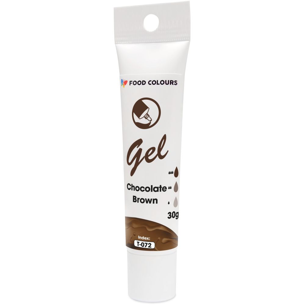 Gel food coloring in a tube - Food Colors - Chocolate Brown, 30 g