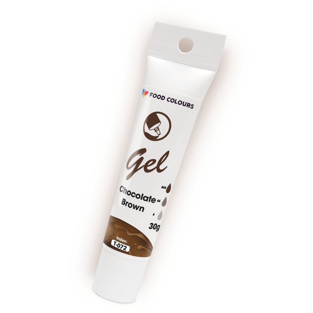 Gel food coloring in a tube - Food Colors - Chocolate Brown, 30 g