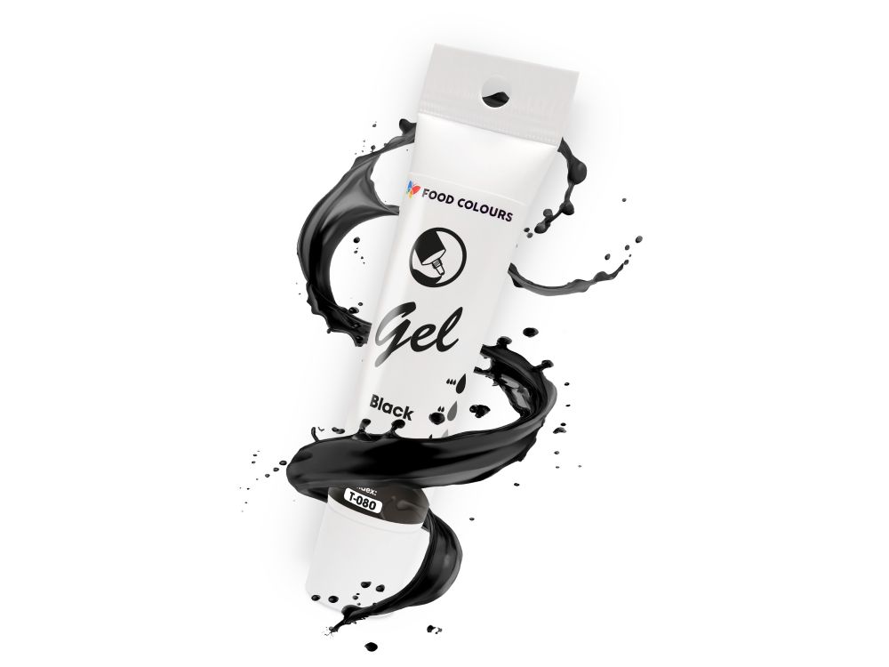 Gel food coloring in a tube - Food Colors - Black, 30 g