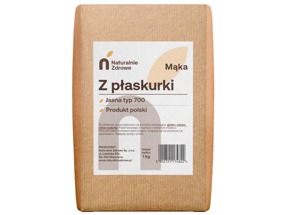 Emulsified Wheat Flour - Naturalnie Zdrowe - light, type 700, 1 kg