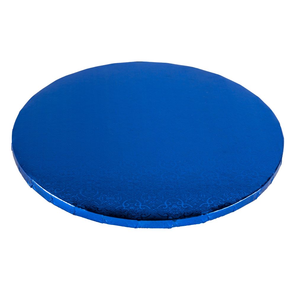 Podkład pod tort okrągły - gruby, granatowy, 25 cm