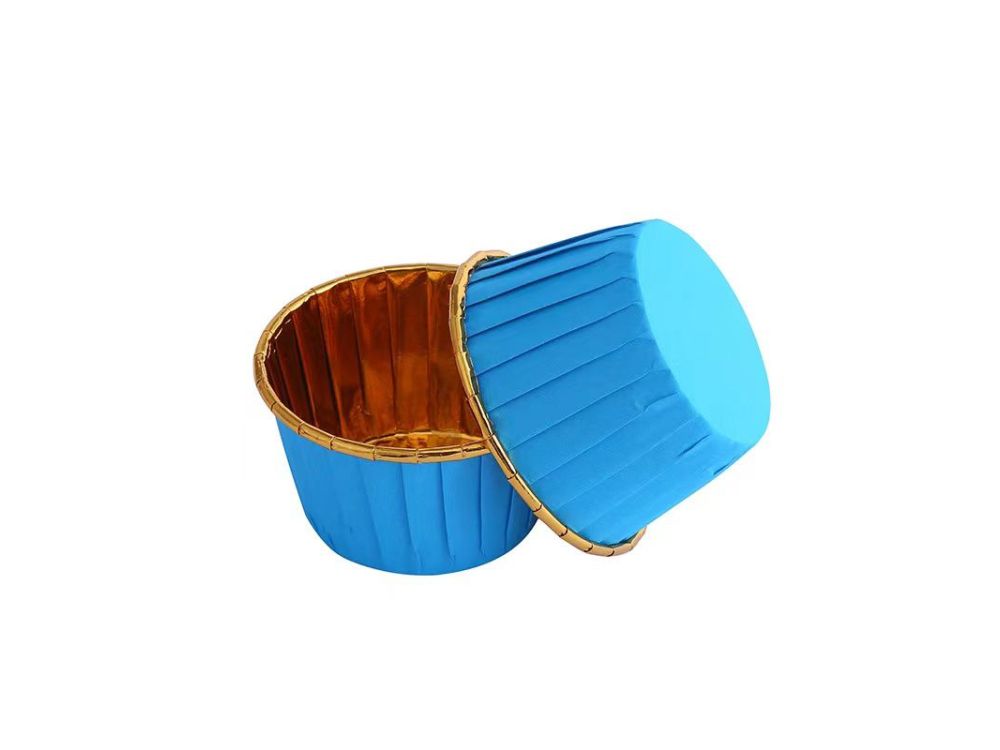 Muffin cases - blue-gold, 50 x 39 mm, 100 pcs.