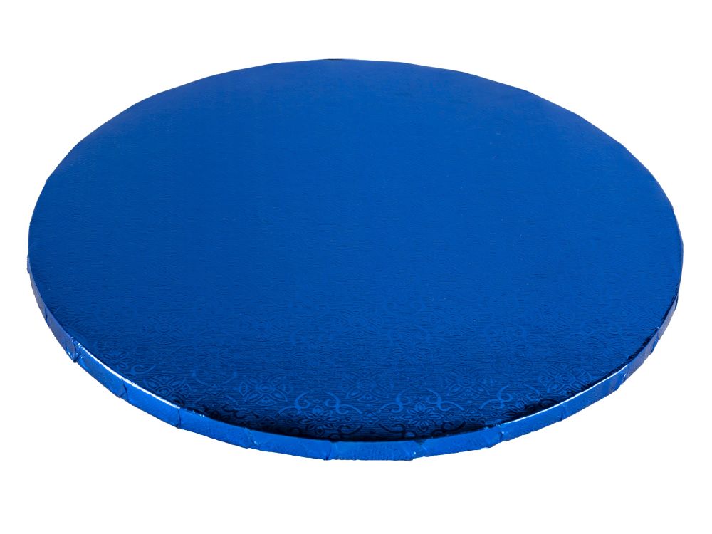 Cake base round - thick, navy blue, 30 cm