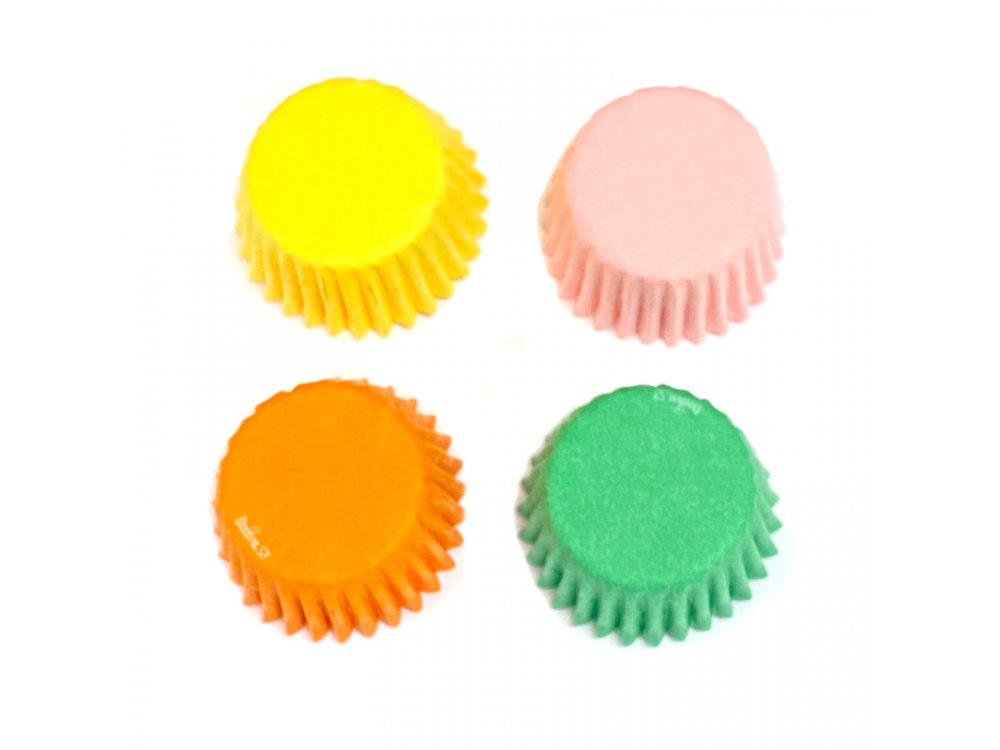 Mini papilotki na muffinki - Decora - mix kolorów, 27 x 17 mm, 200 szt.