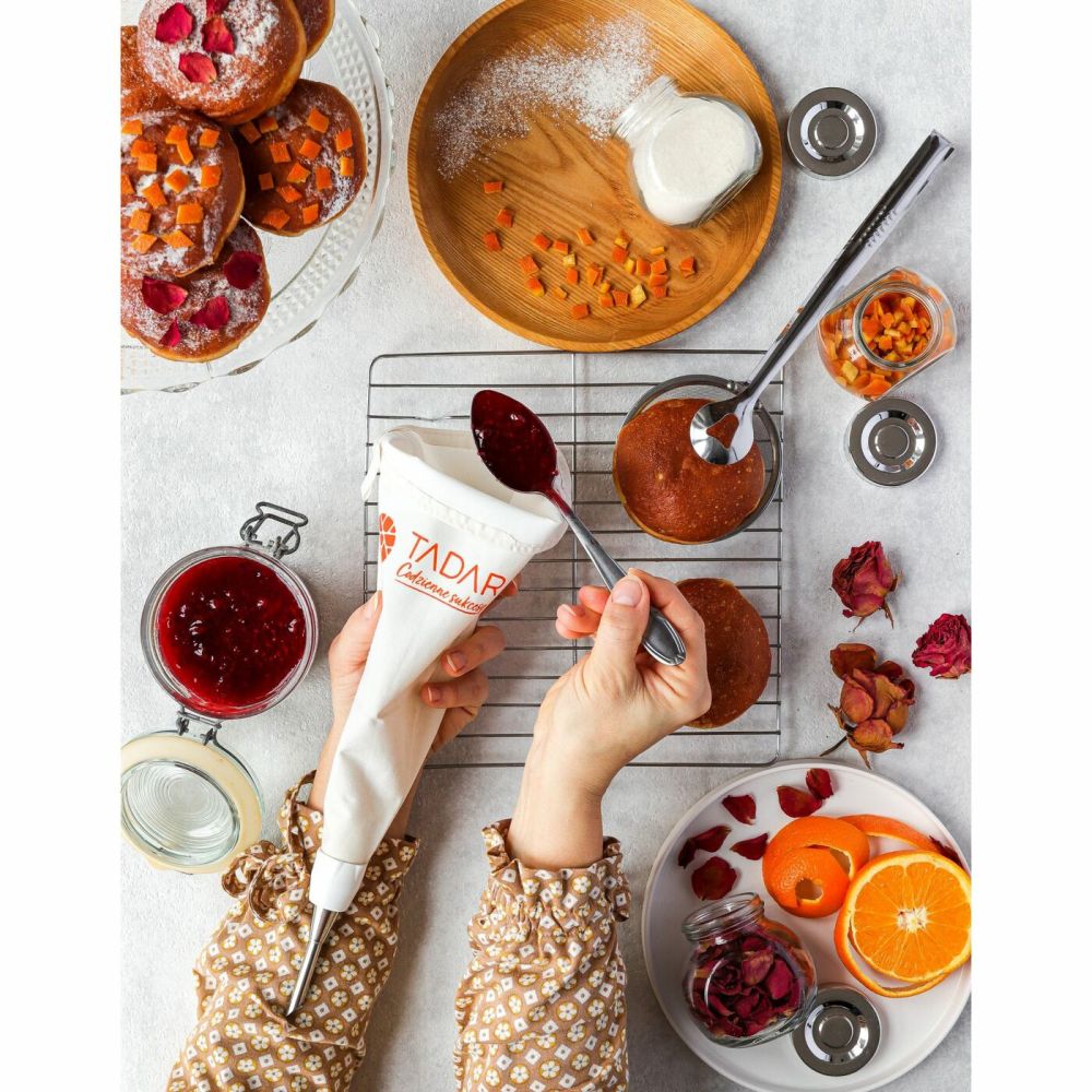 Tylki cukiernicze do nadziewania pączków - 4 elementy