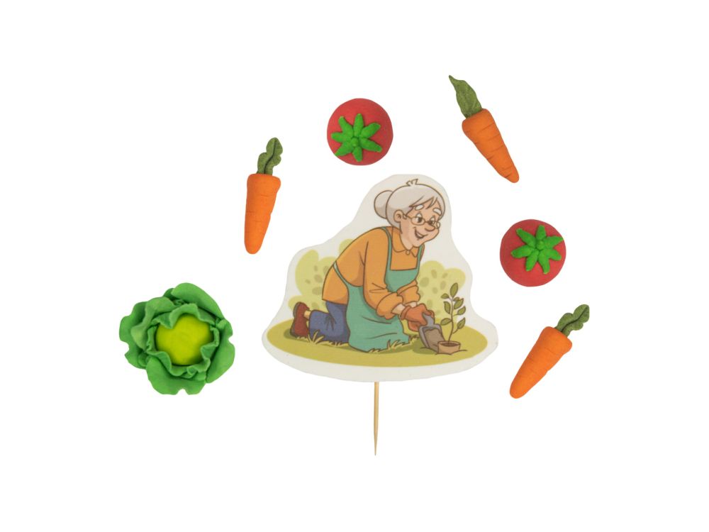 Sugar decorations for cake - Ditarte - Grandma's Vegetable Garden