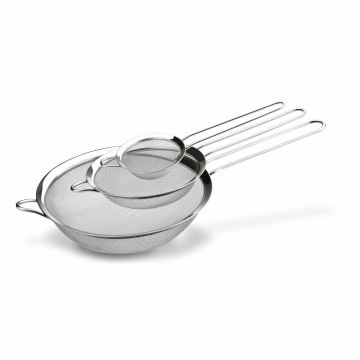 Stainless steel kitchen strainers with handle - Tadar - 3 pcs.