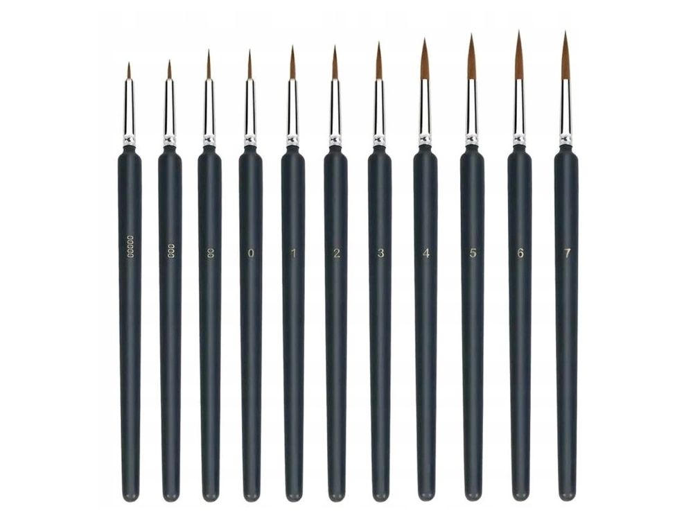 Set of confectionery brushes for precision work - 11 pcs.