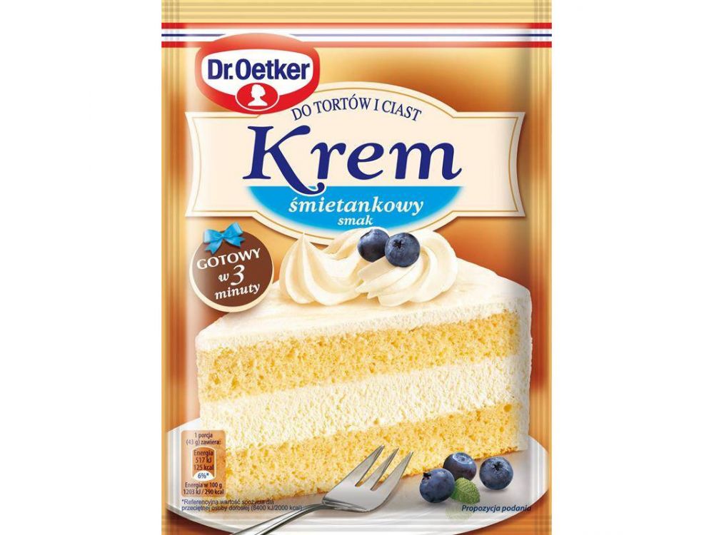Cream for cakes - Dr. Oetker - cream, 120 g