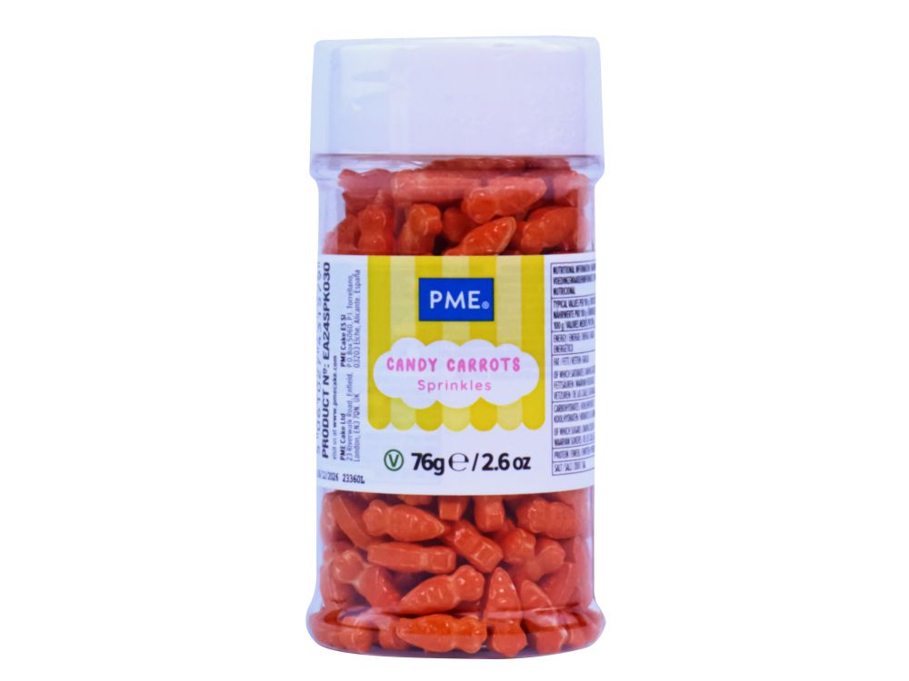 Sugar sprinkles Candy Carrots - PME - 76 g