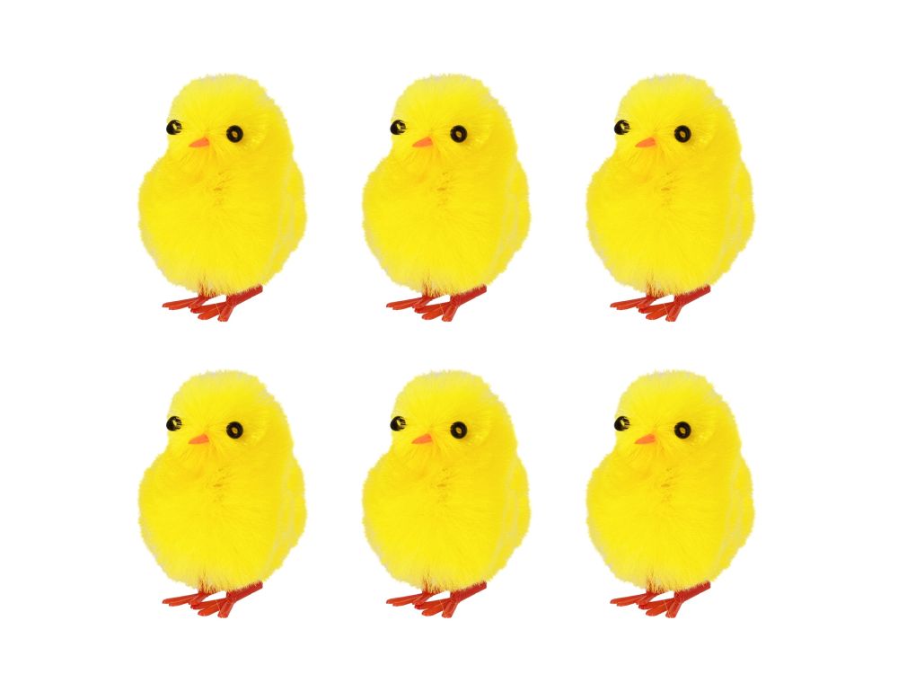 Easter decoration - Chicks 3 cm 6 pcs
