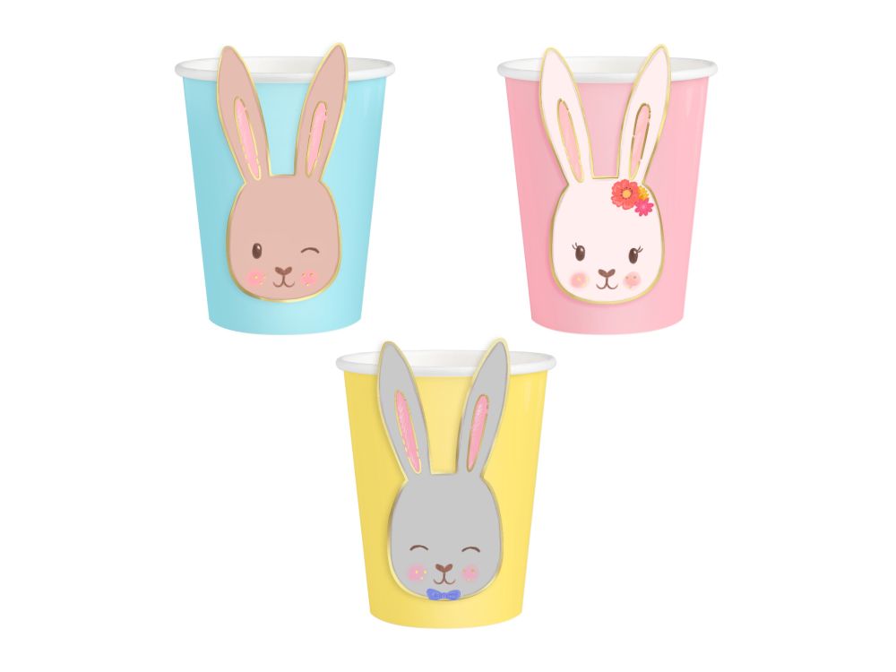 Paper cups Easter Bunny - 270 ml 6 pcs