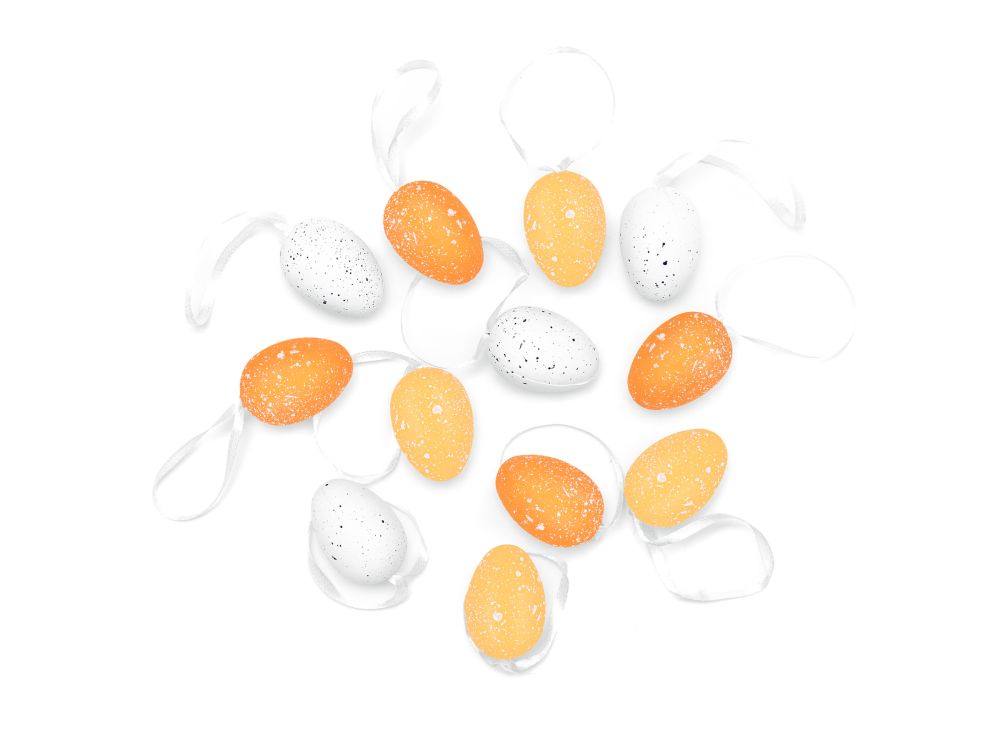 Easter hanging decorations Eggs - golden mix 12 pcs