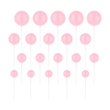 Ball cake toppers - Light Pink, 20 pcs.