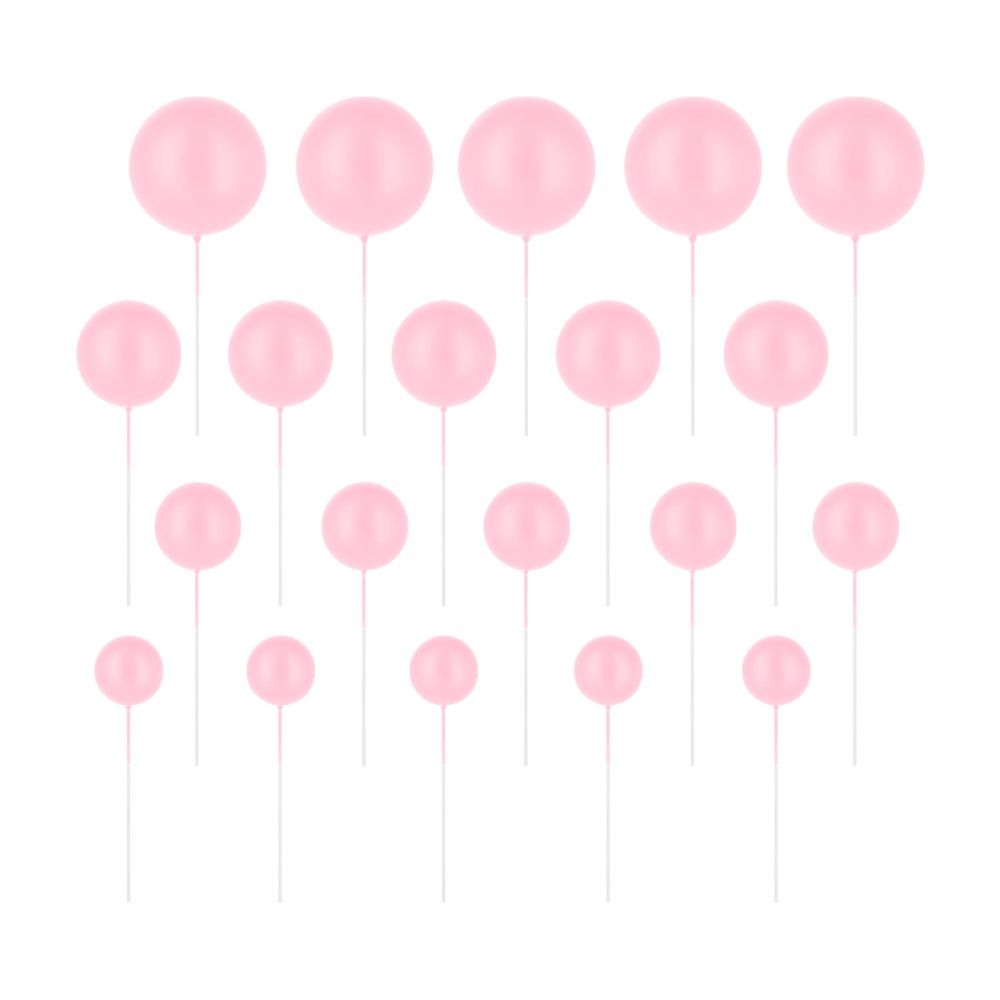 Ball cake toppers - Light Pink, 20 pcs.