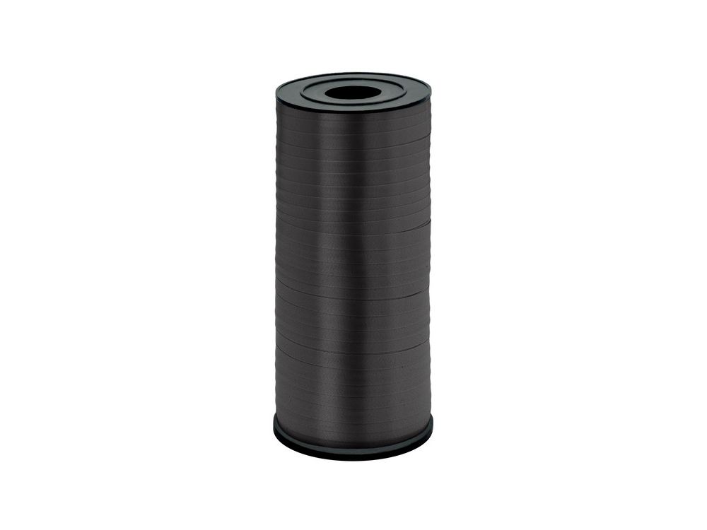 Plastic ribbon for balloons - Black, 5 mm x 92 m