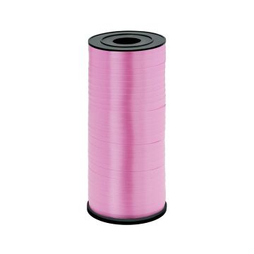 Wstążka plastikowa do balonów - różowa, 5 mm x 92 m