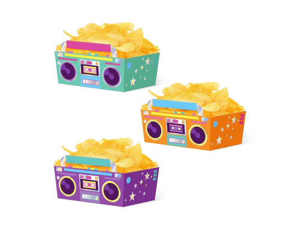 Snacks boxes Retro Disco - 3 pcs.