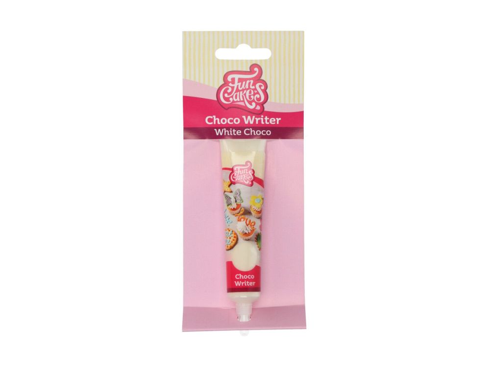 Pisak spożywczy jadalny w żelu Choco Writer - FunCakes - biały, 25 g