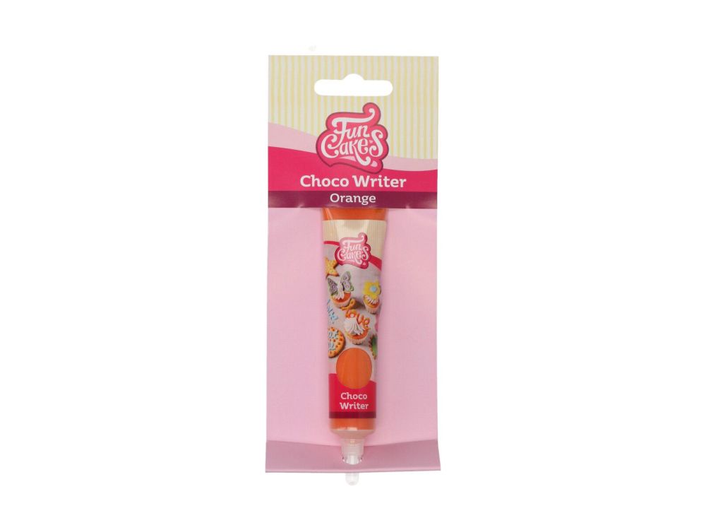 Edible Gel Food Marker Choco Writer - FunCakes - Orange, 25 g