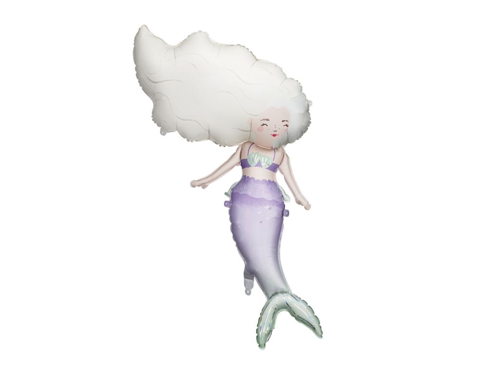 Foil Balloon Mermaid - PartyDeco - 67 x 110 cm