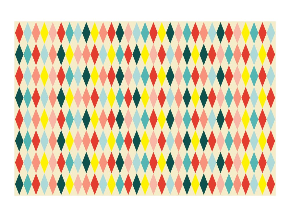 Sweet tablecloth Diamonds - PartyDeco - 180 x 120 cm