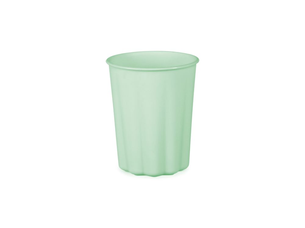 Plastic cups Frills - PartyDeco - Sage, 220 ml, 4 pcs.