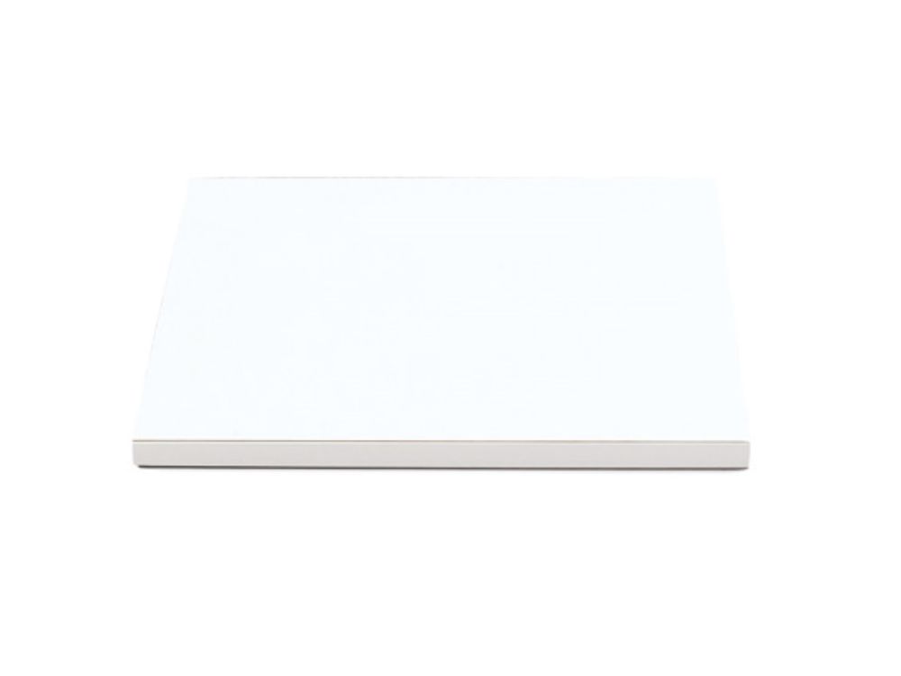 Squared cake base - Decora - thick, white, 20 x 20 cm