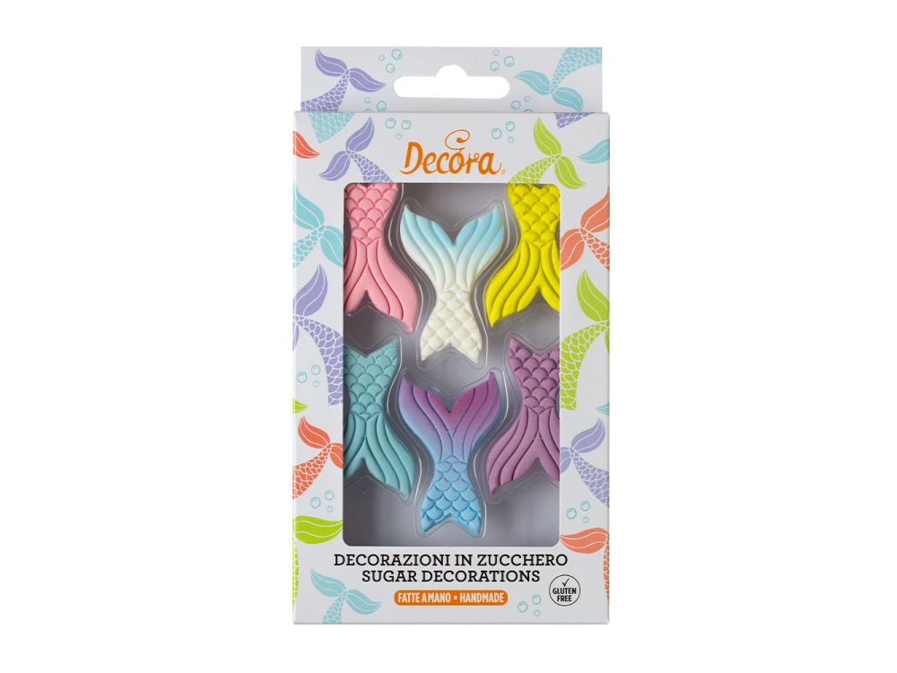 Dekoracje cukrowe Mermaids - Decora - 6 szt.