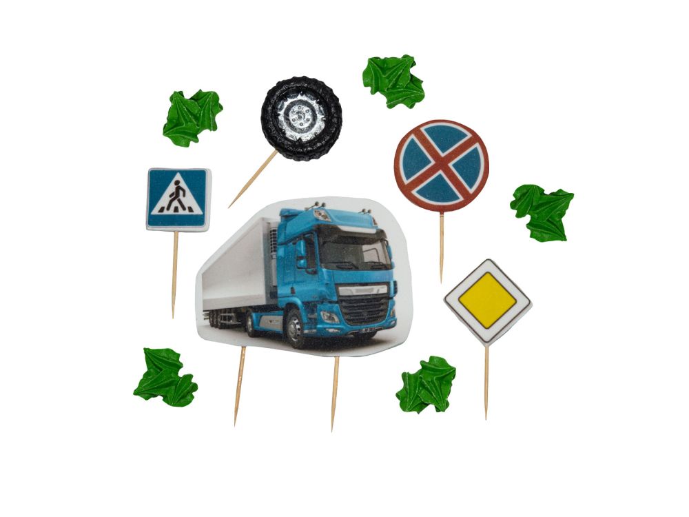 Sugar decorations for cake - Ditarte - TIR Truck