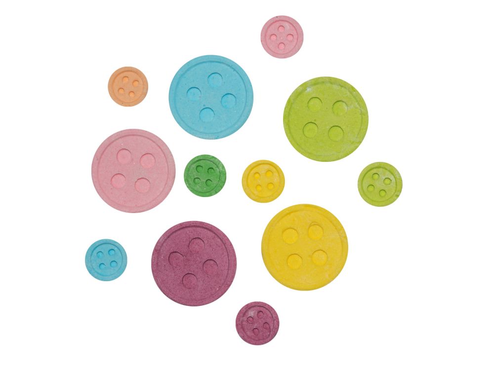 Sugar decorations for cake - Ditarte - Colorful Buttons