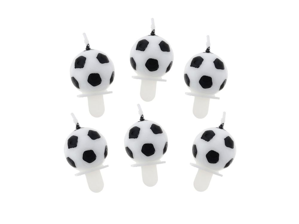 Birthday candles Football - GoDan - 6 pcs.