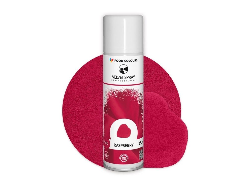 Velvet Spray - Food Colours - Raspberry, 250 ml